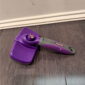 Hertzko Purple Dog Pet Wire Fine Grooming Brush Deshedder